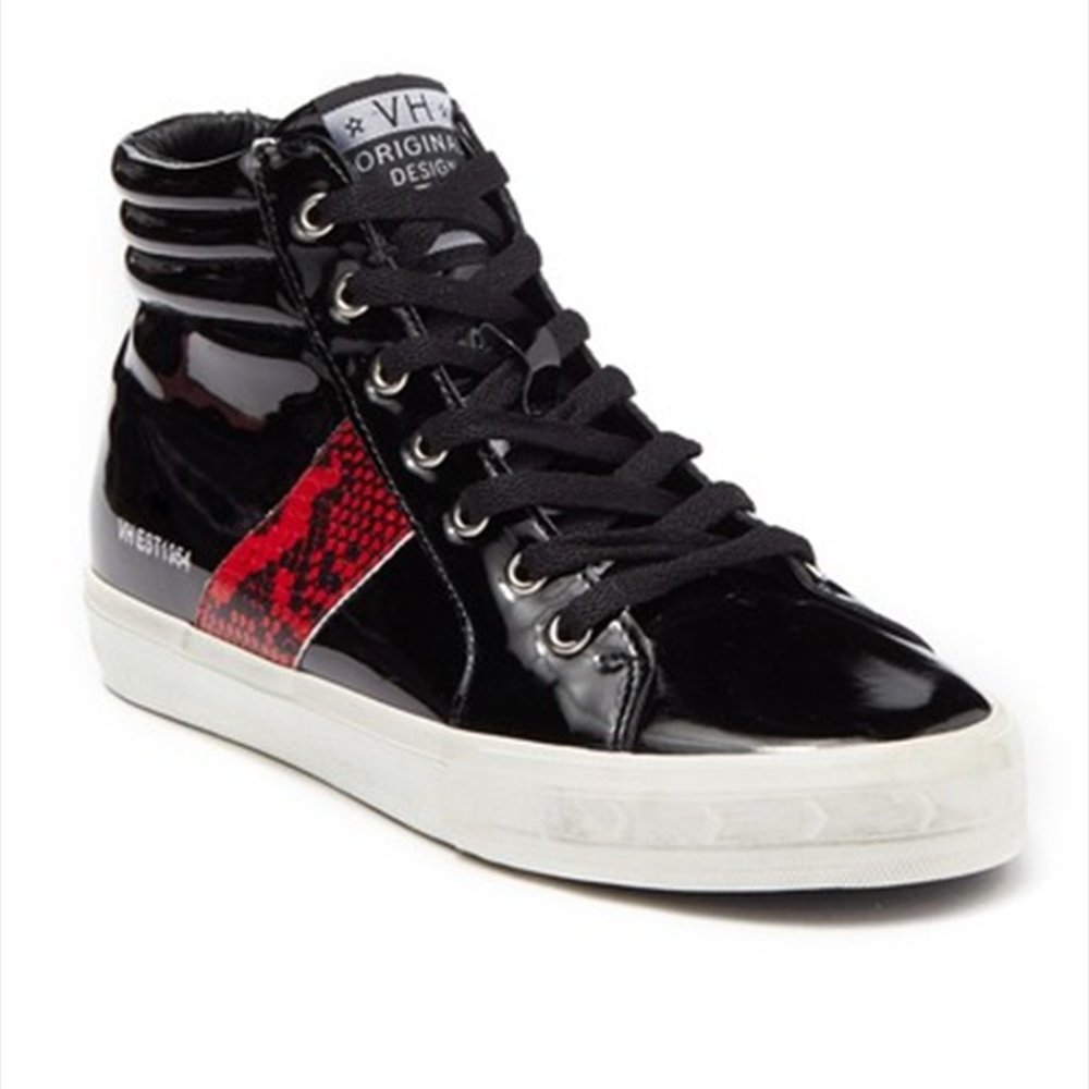 Vintage Havana Snake Eye Embossed High Top Sneaker